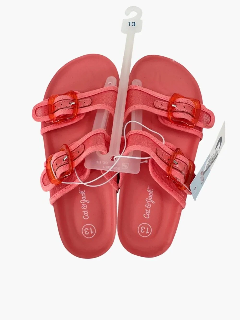 NEW Cat & Jack Kids' Kaia Mesh Footbed Sandals - Coral Red